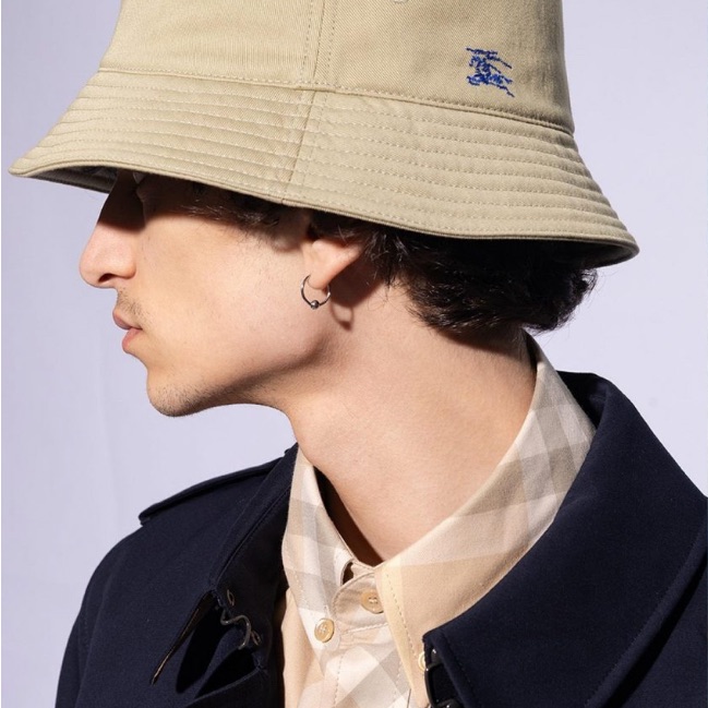 New Equestrian Knight Embroidered Cotton Bucket Hat - Medium - Hunter